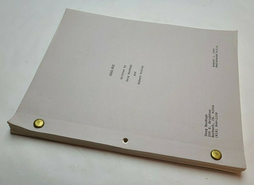 DEAD RUN / Doug MacHugh & Robert Winley 1990 Unproduced Movie Script Screenplay