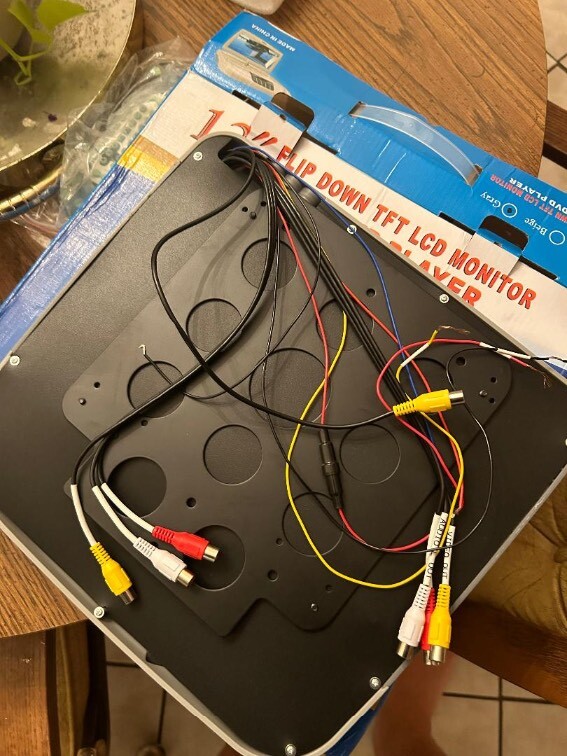 US 12in Flip Down TFT LCD Car Overhead Monitor Car Roof Screen DVD MP5(Tester)