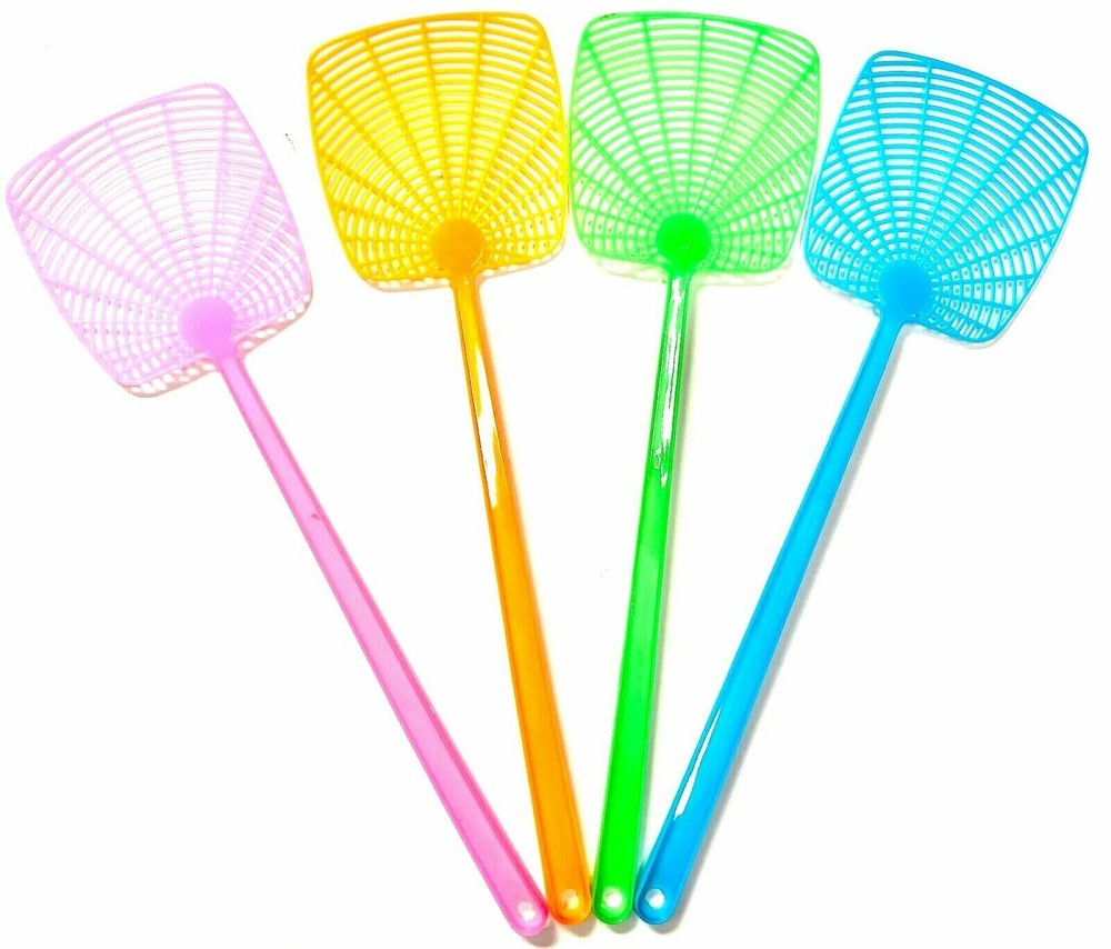 Fly Swatter Plastic Bug Mosquito Insect Killer 4 PACK