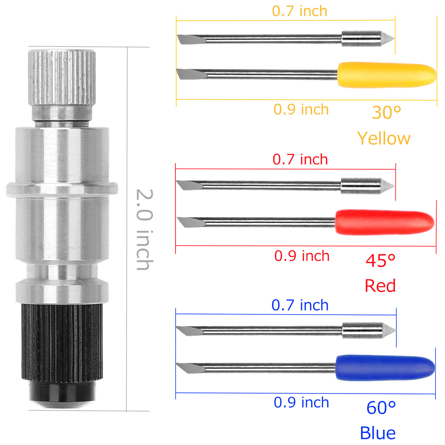 Graphtec Blade Holder Base with 30pcs Blade Vinyl Cutter Compatible CB09 CB09U