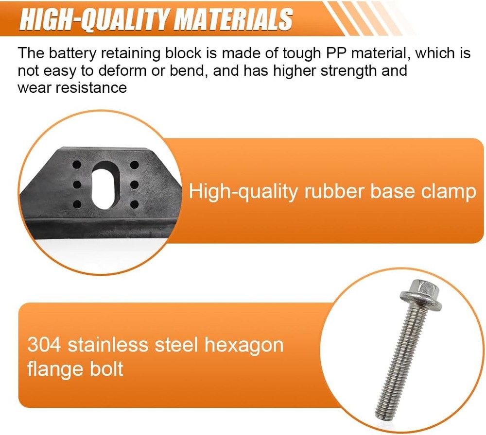 Hold Down Kit, Base Clamp Tie Down Kit, Hold Down Bracket with 304 Stainless Ste