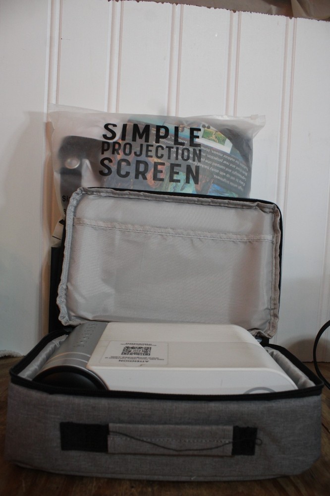 GooDee LED Projector and 120 inch Simple Perojector Screen