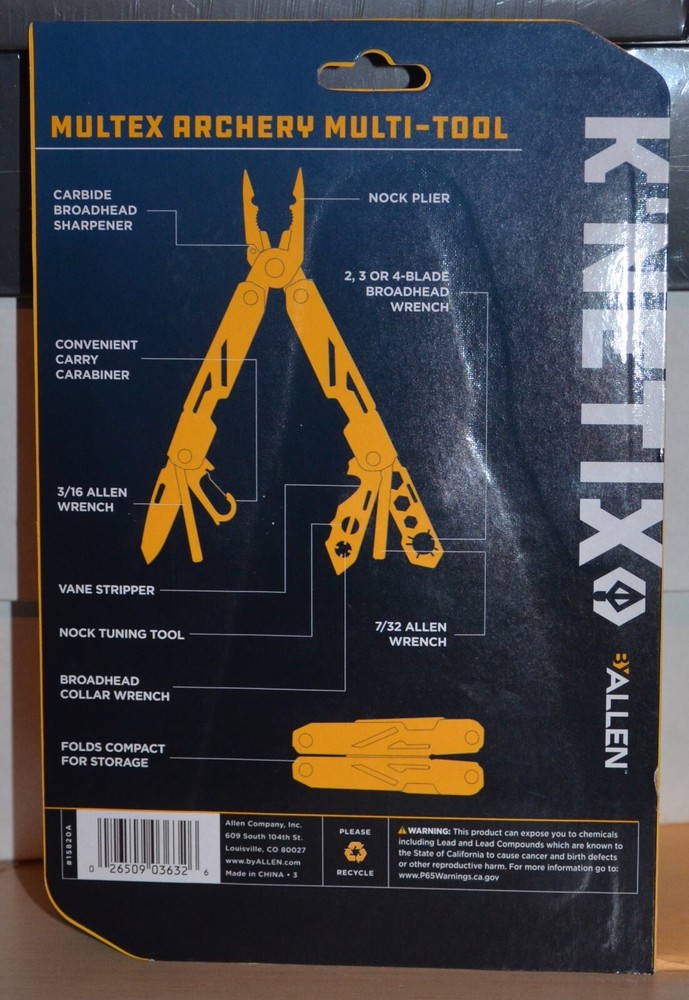 Allen K'Netix Multex archery multi-tool 15820A new 15+ tools