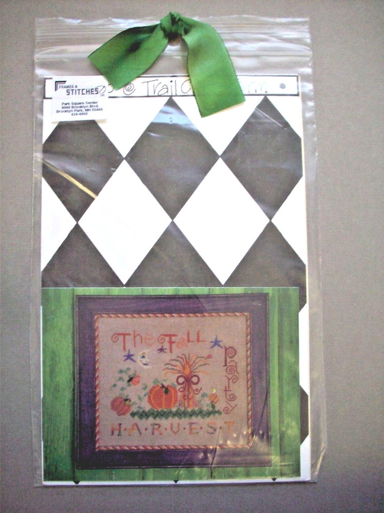 Harvest Fall Party cross stitch pattern Pumpkins mooon haystack
