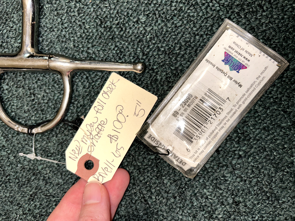 Myler Full Cheek Single Joint Snaffle 5"