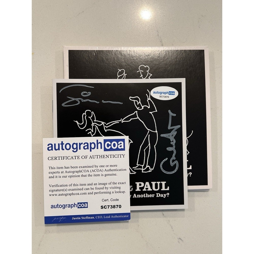 Galen Ayers Paul Simonon Dual Signed Autographed CD Insert w/New CD COA ACOA #1
