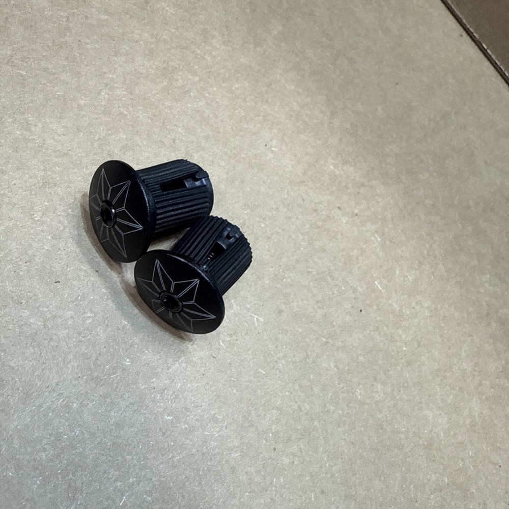 Black Supacaz Locking Bar End Plugs