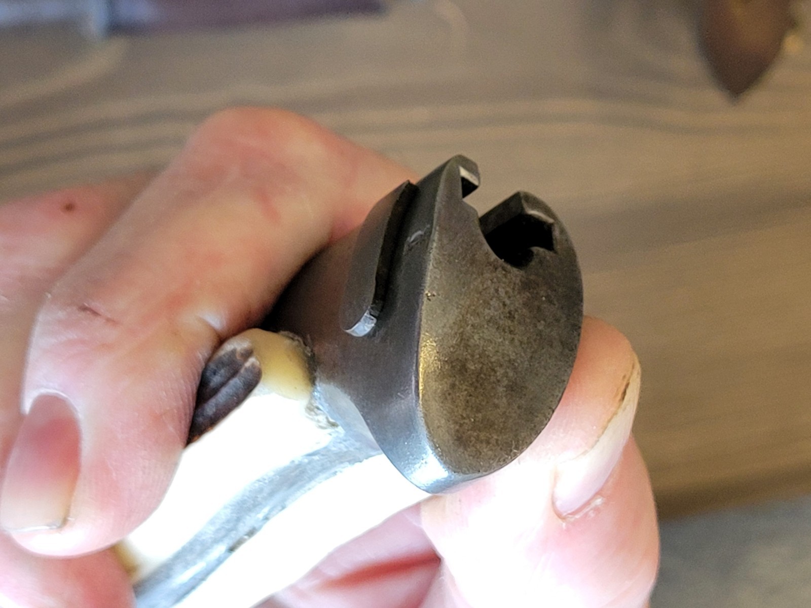 Modified WWI German Stag Handle Mauser Bayonet