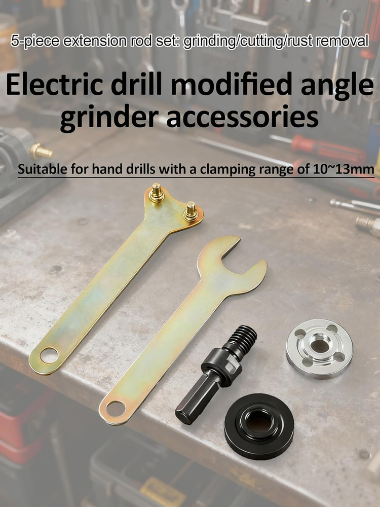 Electric Drill Angle Grinder Connecting Rod Set, Angle Grinder Tool Drill Arb...