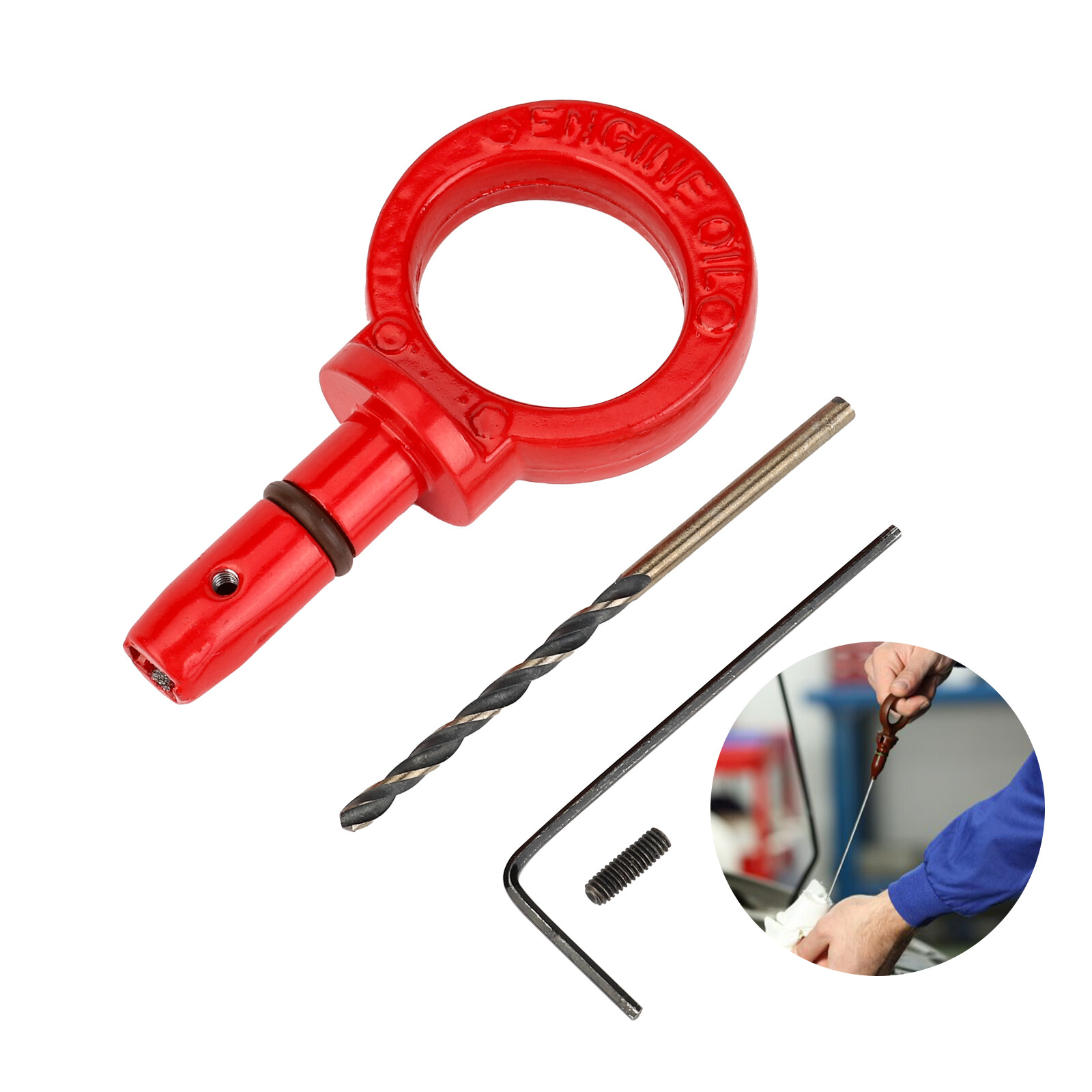Oil Dipstick Repair Handle Red For Chrysler Jeep Dodge Ram 2.4 3.2 3.6 5.7 6.4L