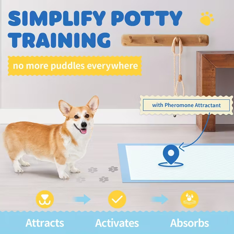 Dog Pee Pads Super Absorbent Puppy Pads 22x22 Dog Training Pads 40/80/120 Count