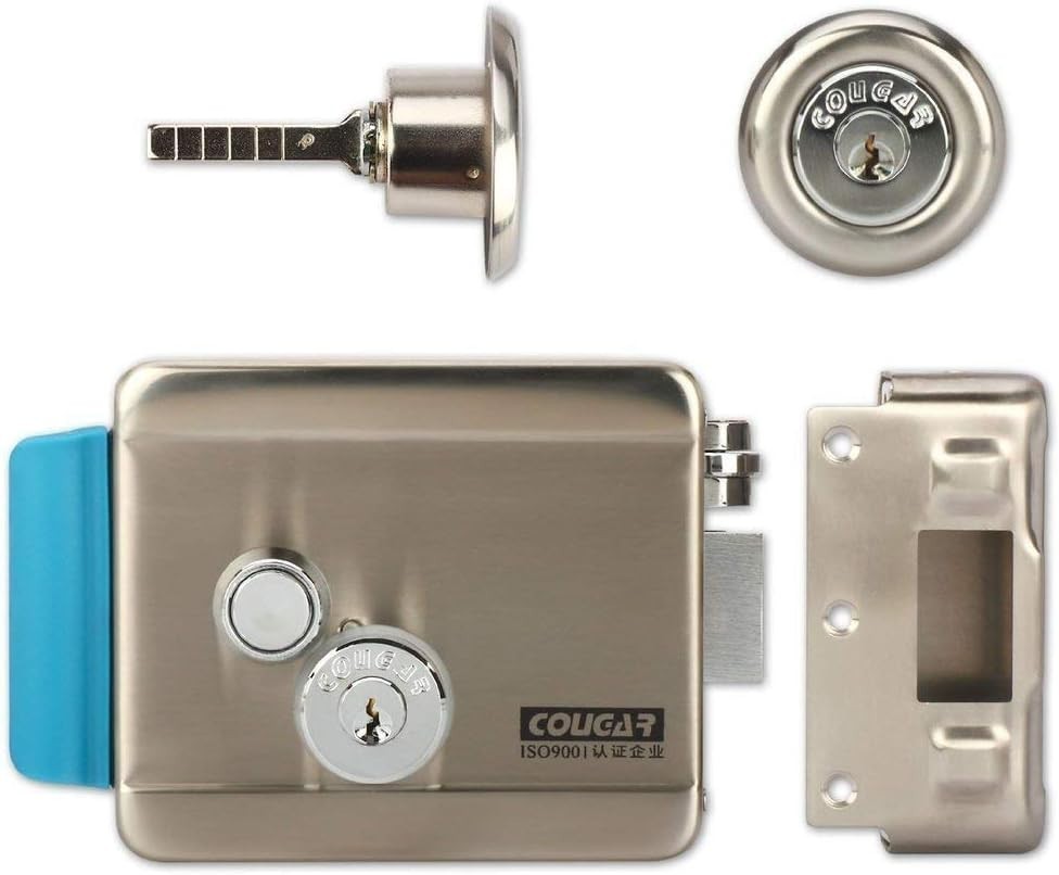 Upgrade Version] Electric Electronic Door Lock 6pcs Computerized Doted Keys DC 1
