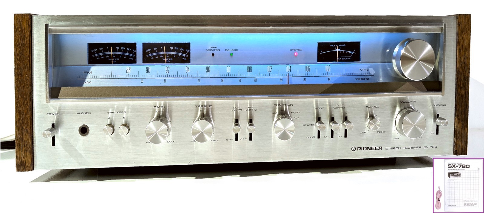 🔥【PRO SERVICED】Pioneer SX-780 Stereo 90W Receiver! XSTR/LED UPGRADES💥GUARANTY