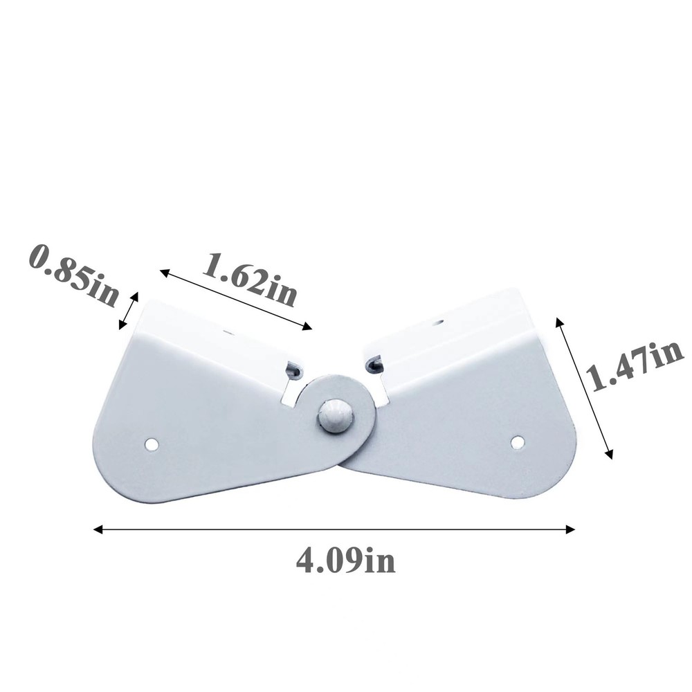 IGIUA Gutter Downspout Flip-Up Hinge, Gutter Extension Hinge (8 Pack)