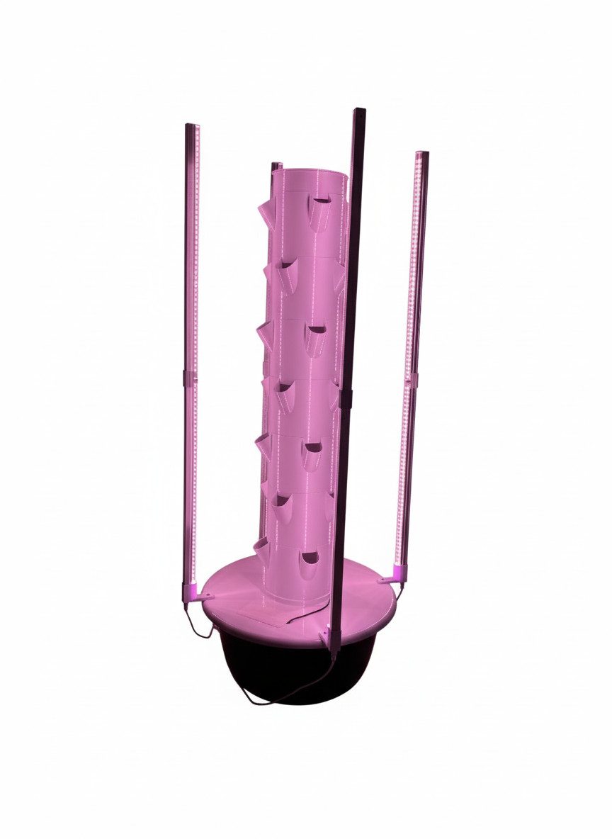 7-Tier Vertical Aeroponic Growing Tower System - 28-Plant Capacity Indoor Hydrop