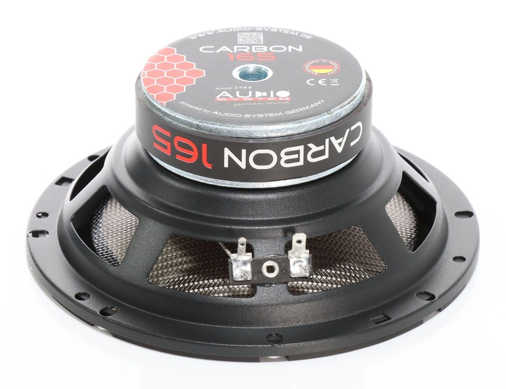 Audio System Carbon 165 Speaker Boxes Set Compatible for Audi A3 (8P) Front