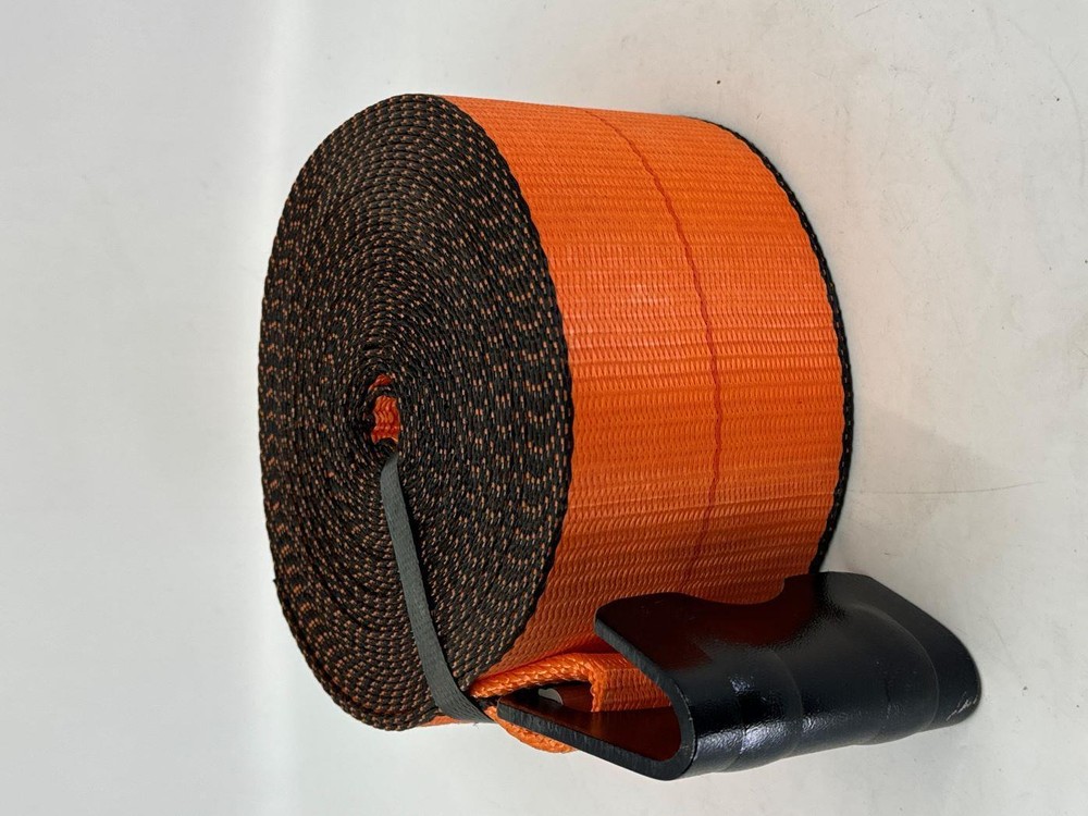 4"X40' Heavy Duty Winch Strap with Flat Hook 2 Pack
