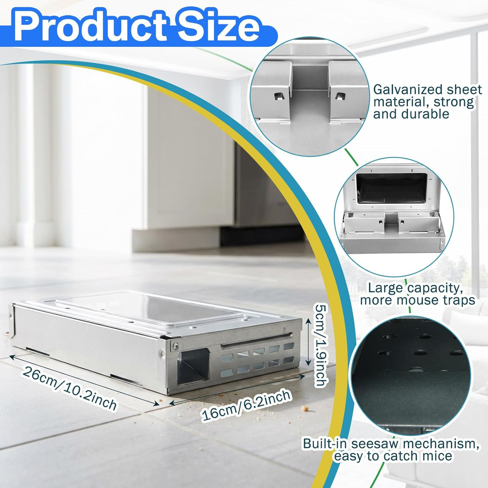 Reusable Solid Pro Series Multi-Catch Mouse Trap