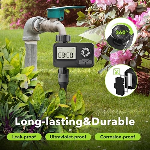 BN LINK Programmable Sprinkler Timer with Rain Delay – Waterproof 1 Outlet