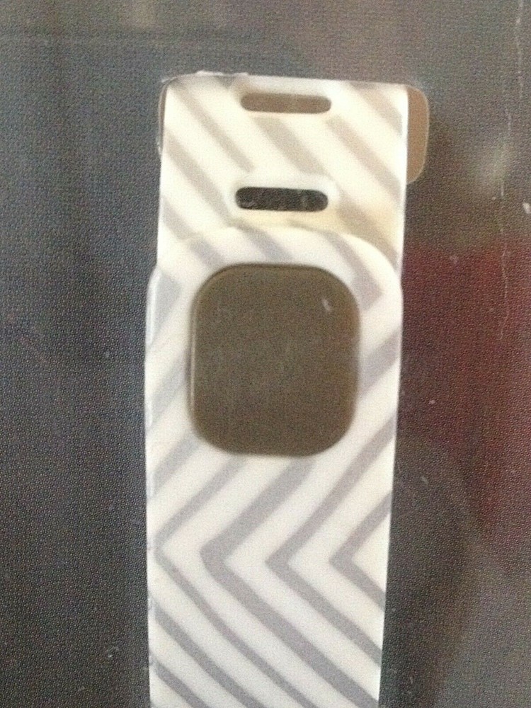 Smart Buddie Activity Tracker Replacement Band FitBit Flex - Silver/White Small