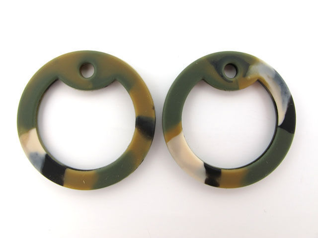 4 U.S. Marines Camo Silicone Military Army Dog Tag Silencers Rubber Silencer