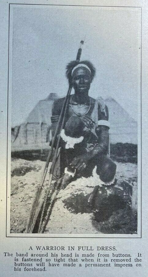 1910 Shilluks Southern Sudan illustrated