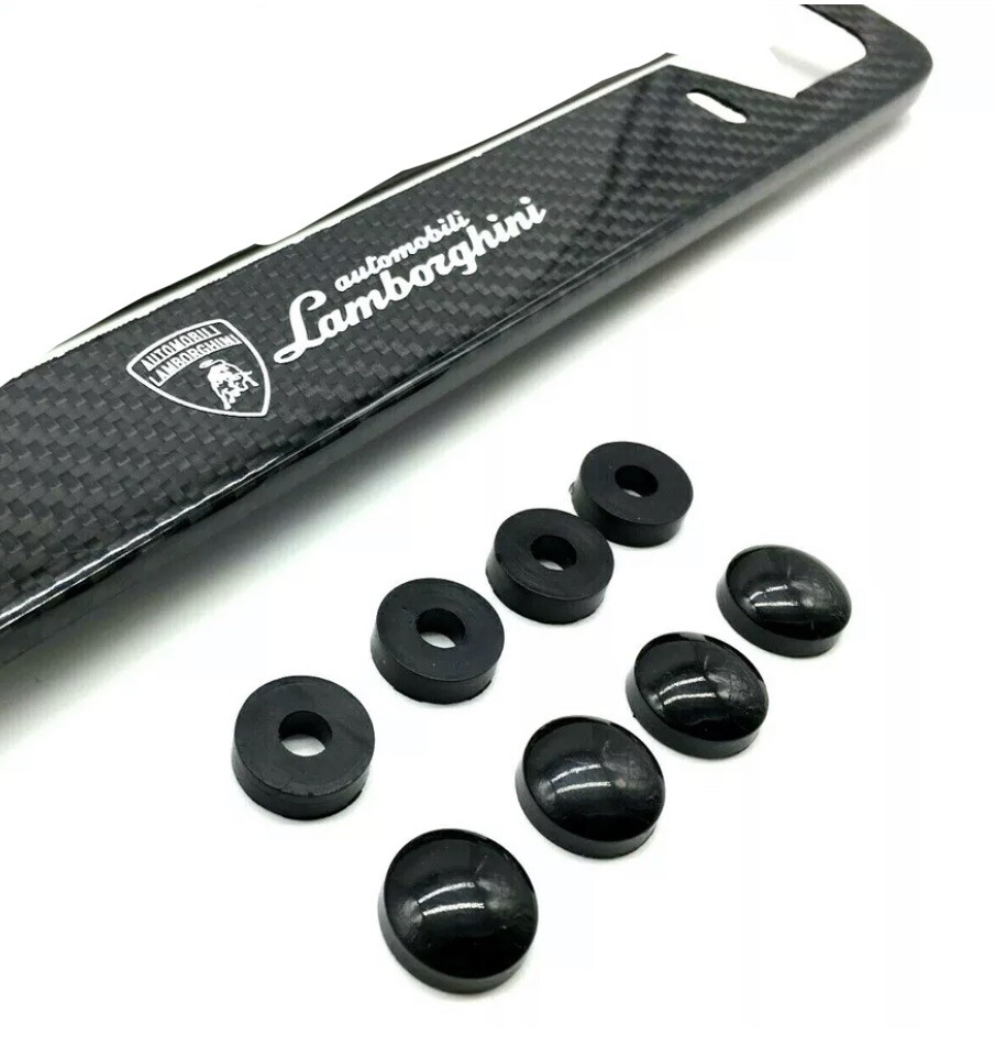 100% Real Carbon Fiber License Plate Frame - Lamborghini
