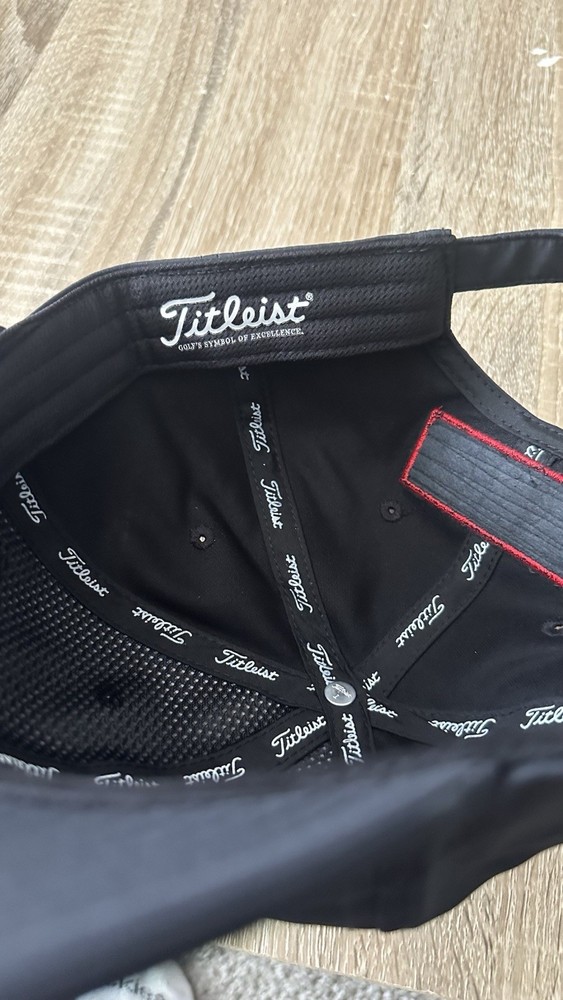 Titleist Black And Red Hat