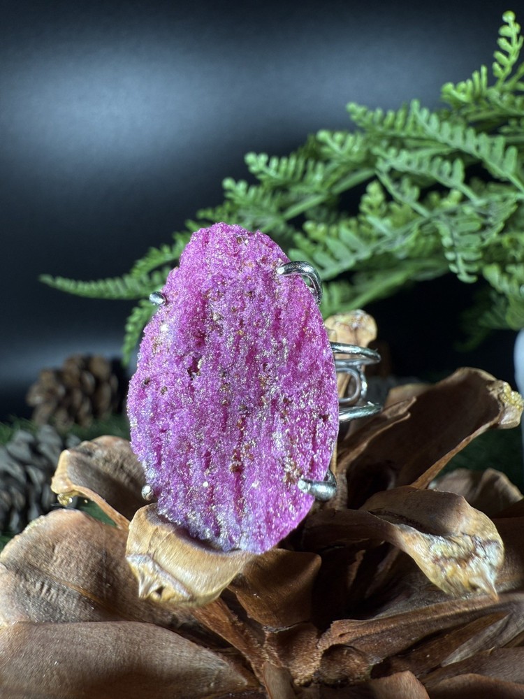 Ruby Ring Jewelry, Unique handmade crystal ring，Adjustable Ring，925 Silver