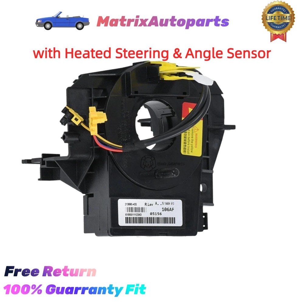 Clock Spring W/ Angle Sensor W/ Heated for 2007-2012 Dodge Caliber 68003216AA