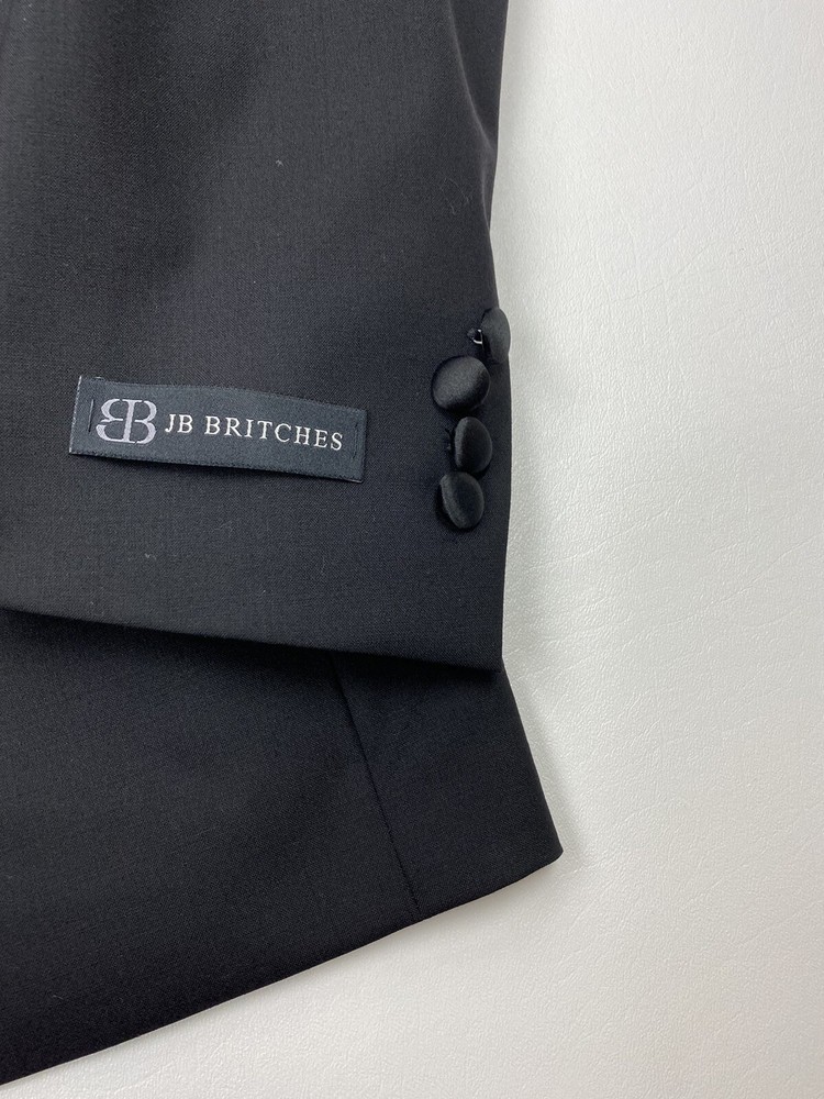 #342 JB BRITCHES Logan Solid Black Tuxedo Size 40 R