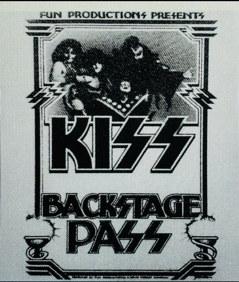 Kiss Anaheim Stadium 8/20/1976 Backstage Pass