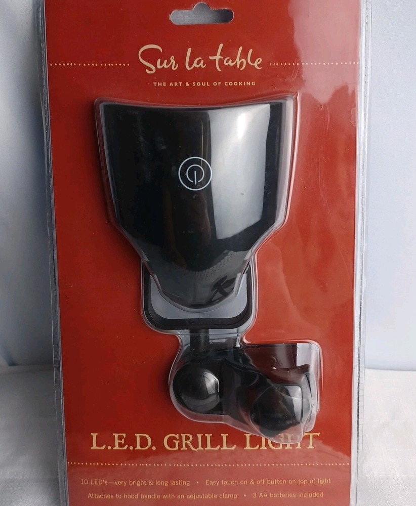 Sur La Table LED Grill Light Black New Rust Resistant