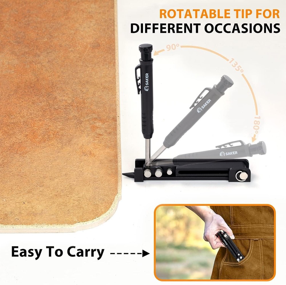 Multi-function Scribing Tool- Construction Pencil- Aluminum Alloy Scribe Tool...