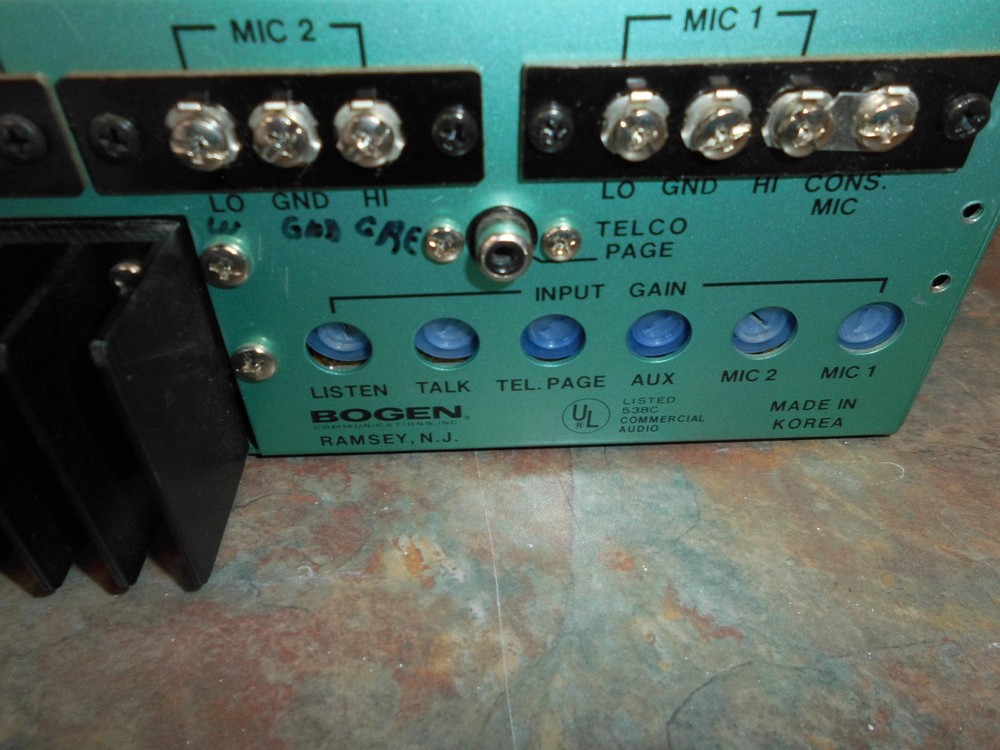 Bogen MCP35A Intercom Console Master Controller/Control Panel #413