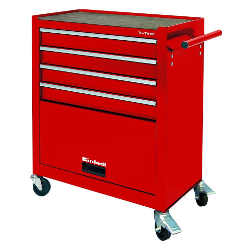 Einhell Mobile Cart Workshop Tool Holder 4 Drawer Wheels