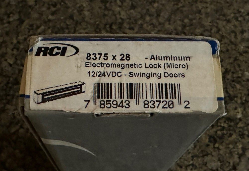 RCI 8375 x 28 Electromagnetic Lock Micro Mag