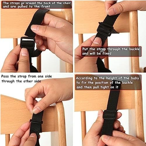 Adjustable 5-Point Safety Harness for Strollers & High Chairs