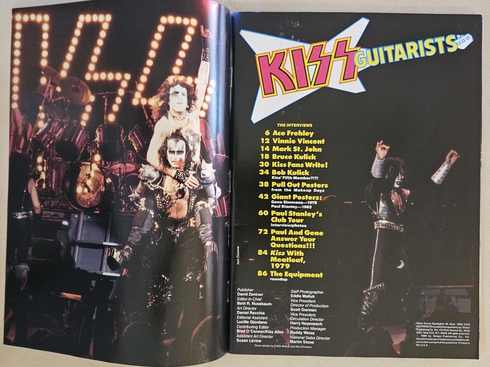 KISS Guitarists Magazine 1989