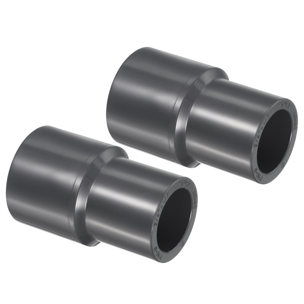 UPVC Fitting Pipe Reducer 3/4" x 1/2" 2pcs Straight Coupling