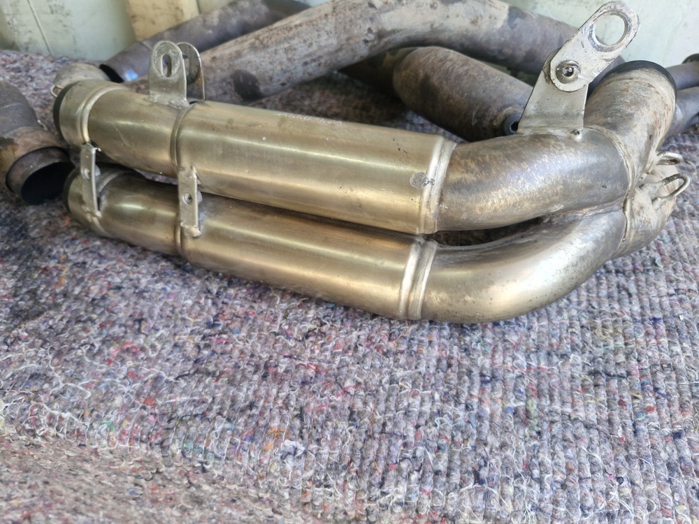 2000 DUCATI 748 EXHAUST HEADERS DOWNPIPES SYSTEM