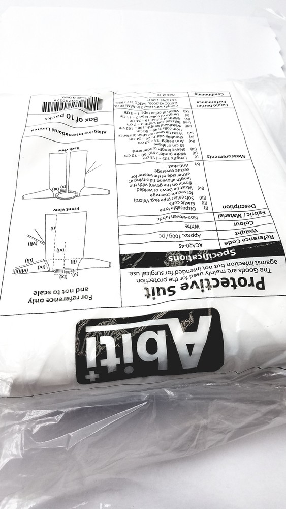 Abiti Level 2 Isolation Gown Protective Suit