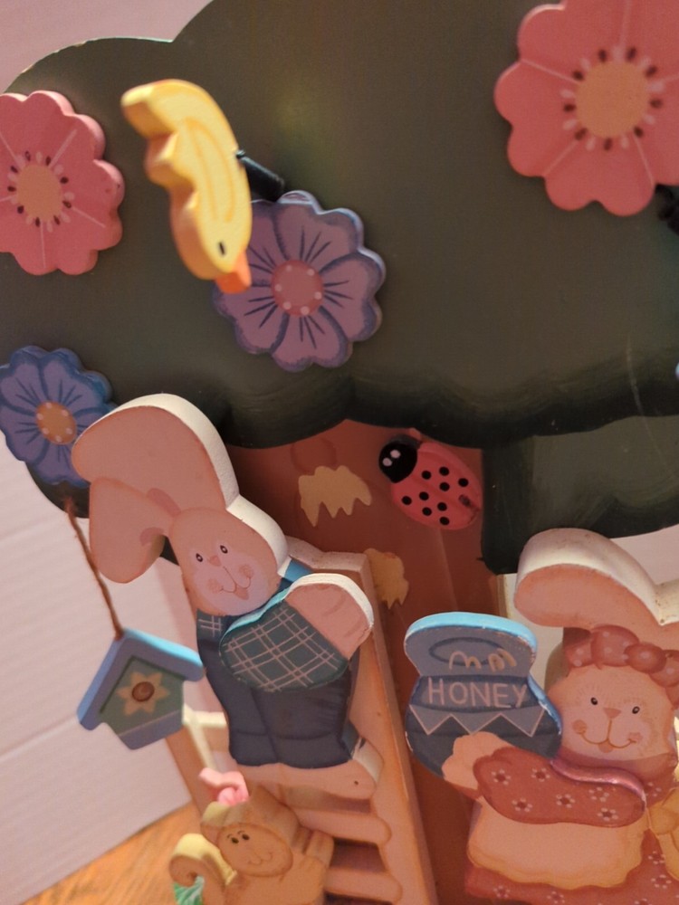 Wood Easter Bunny Easter Decoration Shelf Sitter