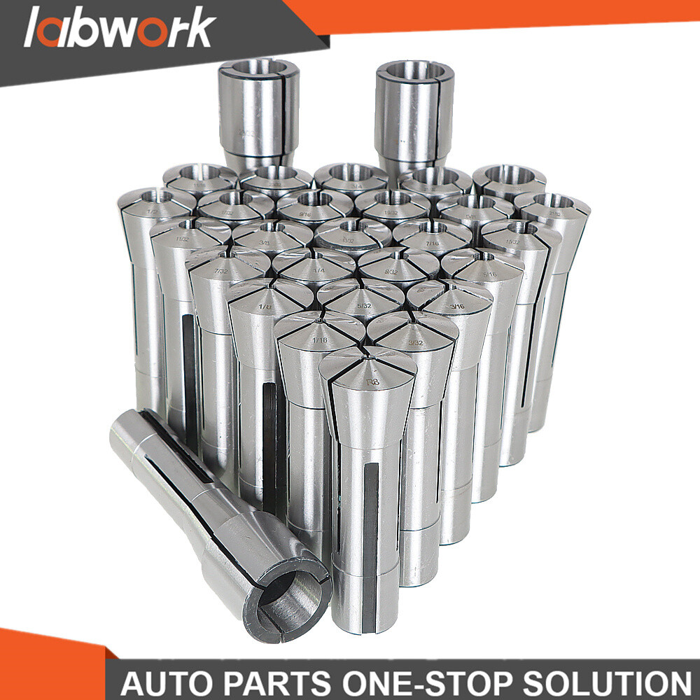 Labwork 29 R8 Collet Set Fractional 1/32" To 1" High Precision for Bridgeport