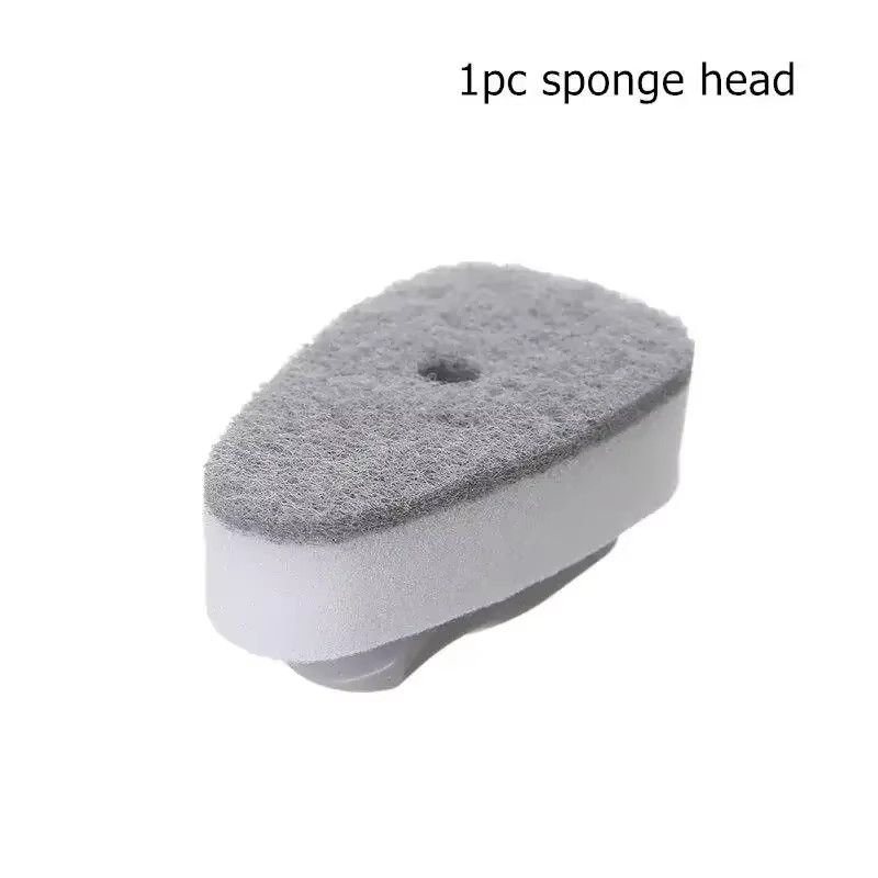 Refillable Dish Brush Soap Dispenser Scrubber Sponge Kitchen Cleaning Tool