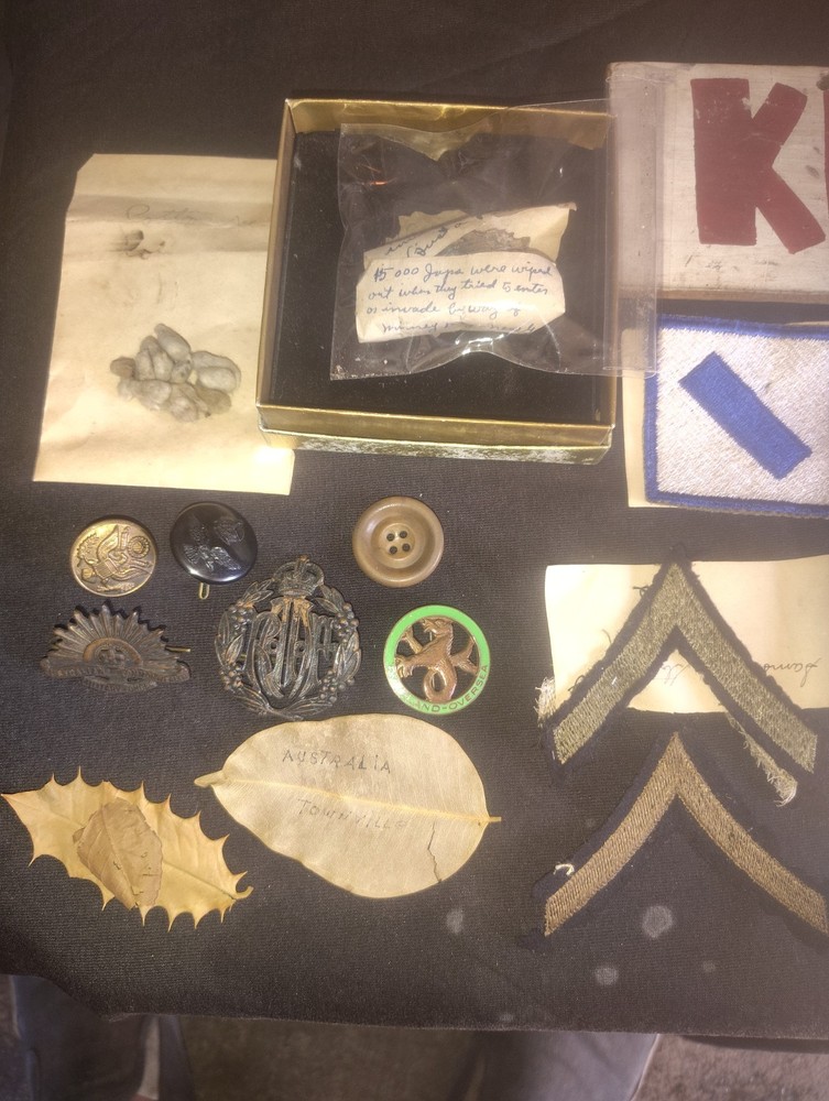 WW2 Ghost Army Group Invasion Barge Piece Dog Tags 604th Eng Camouflage Btn