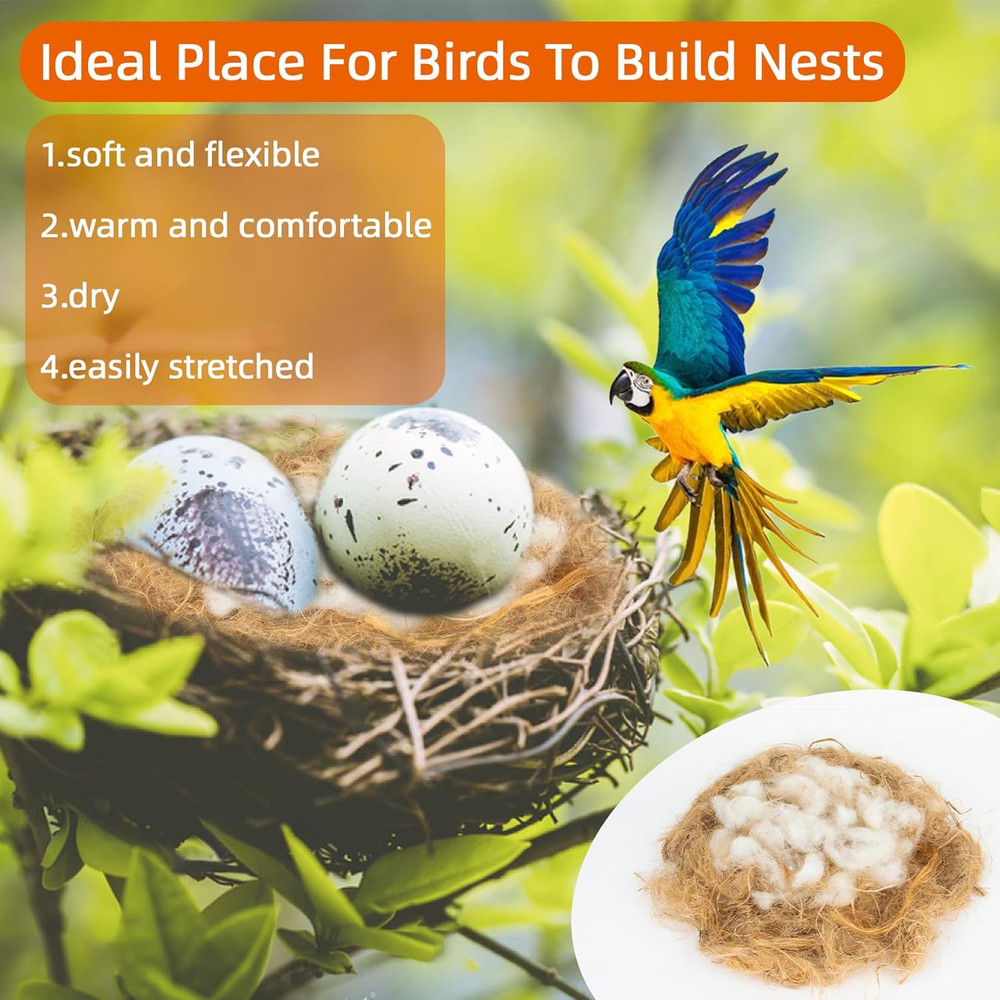 Bird Nesting Material - Bird Nests Bedding Hummingbird Nesting Material Mixing C