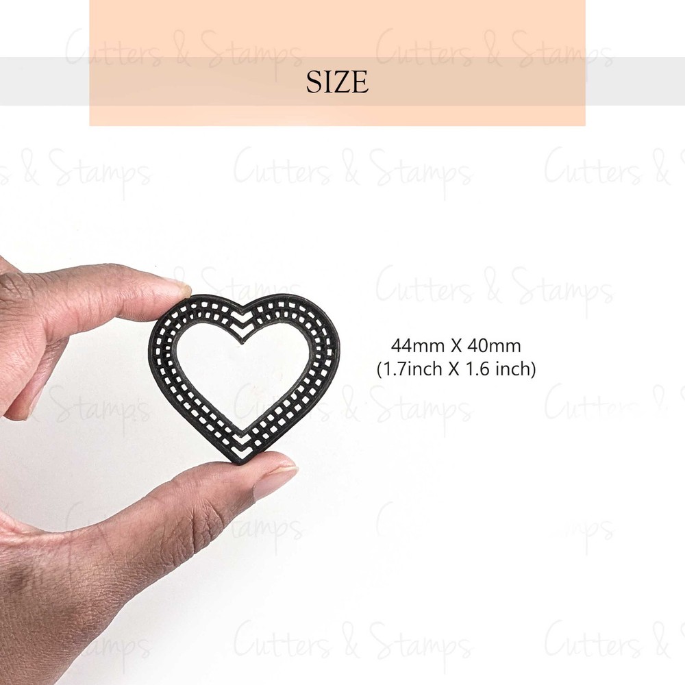 LOVER'S FRAME Polymer Clay Cutter | Valentine Shape Cutter |