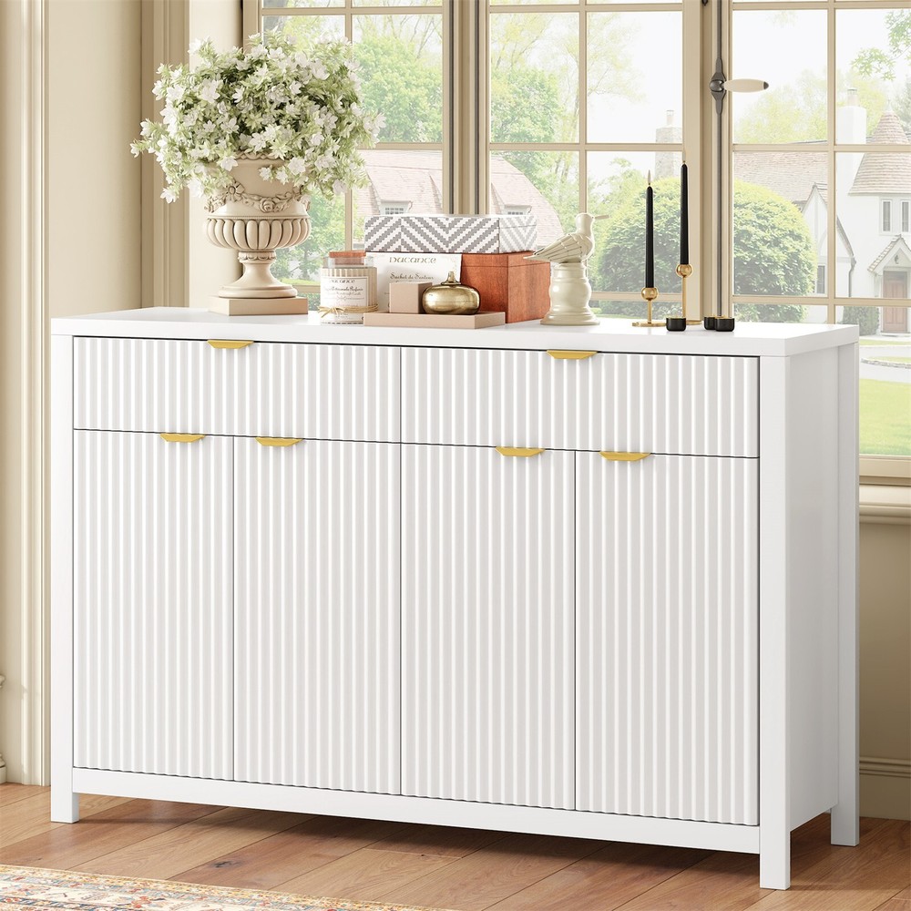Entryway Sideboard Buffet Storage Cabinet Console Table with 2 Drawers