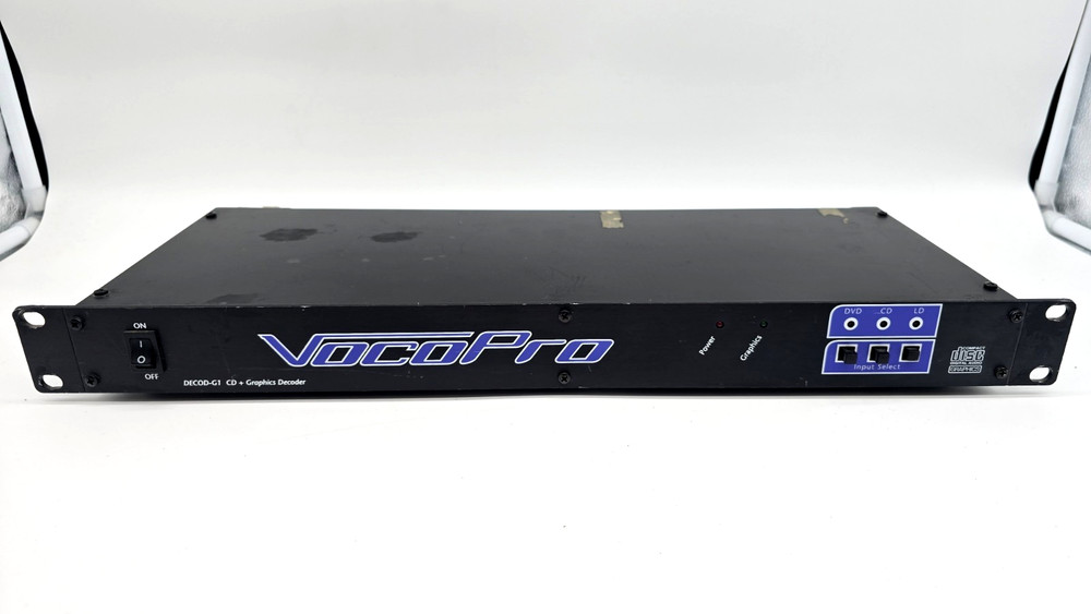 VOCOPRO DECODE G-1 CD Graphics Decoder Karaoke CD Decoder Tested & Working